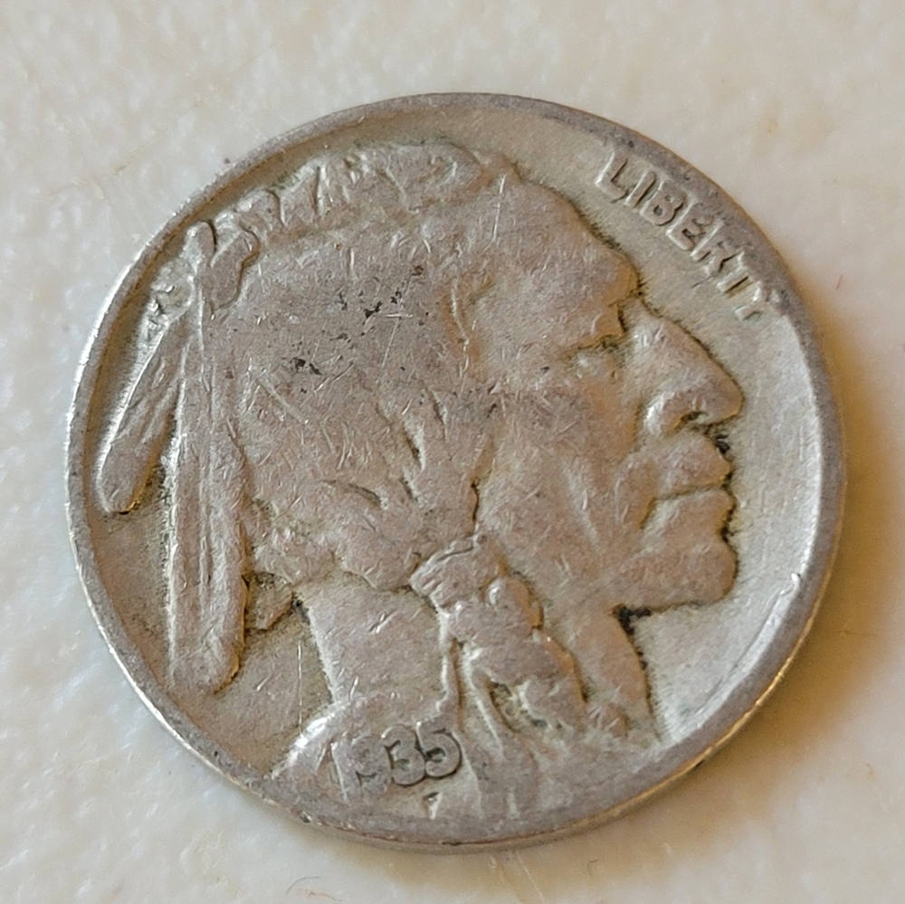 1935 Vintage Buffalo Nickel Coin